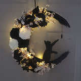 NNETM Gothic Cat Moon Wreath