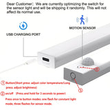 3pcs Rechargeable Motion Sensor Cabinet Lights USB-C