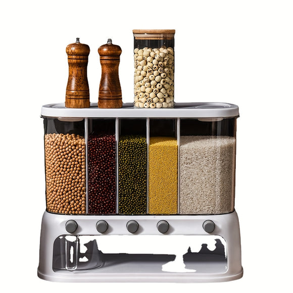 NNETM Kitchen Storage Container with Dividers