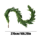 NNEOBA Christmas Norfolk Pine Garland Faux Greenery Decoration