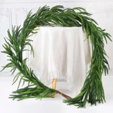 NNEOBA Christmas Norfolk Pine Garland Faux Greenery Decoration