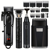 NNETM Men's Haircutting Kit USB Rechargeable Trimmer (4pcs)