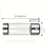 NNETM Portable Hydrogen Water Bottle Ionizer - Rechargeable Water Glass Cup