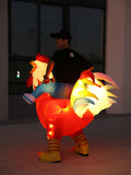 NNETM Men Inflatable Rooster Costume Adult Party Wear