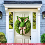 NNETM Easter Bunny Wreath Hanging Banner for Farmhouse Decor