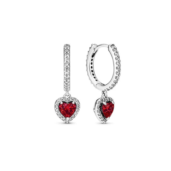 NNEOBA Valentine's Day Sapphire Earrings (Red)