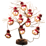 NNETM Charming LED Snowman String Lights for Festive Christmas Decor - Set of 10 Lights (5.4ft/1.65m)