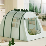 NNETM Green Dinosaur Oxford Cloth Kids Tent with Net