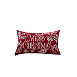 Chenille Christmas Pillowcase – Embroidered “Merry Christmas”