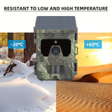 NNETM Solar-Powered 4K Wildlife Trail Cam Hunting Camera