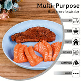 NNETM Colorful Plastic Camping Cutlery Set (24pcs)