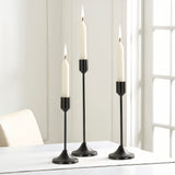 3 Metal Candle Holders, L French Golden 3-Piece Set
