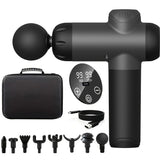 NNETM 99-Level Fascia Gun Muscle Massager with LED Screen(Black)