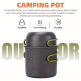 NNETM Camping Cookware Set with Foldable Pot & Skillet
