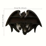 NNETM Dragon Guardian: Handcrafted Wooden Crystal Wall Display