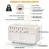 NNETM 3-in-1 Sleep Night Light Humidifier Bluetooth Speaker