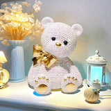 NNETM Cute Resin Bear Statue for Room Decor
