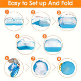 NNETM Pet Playpen Portable Outdoor Cage