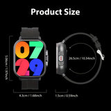 NNETM 2-in-1 Smartwatch with Wireless Earbuds