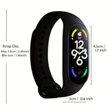 NNETM Smart Band Black - Fitness Tracker with Social Media Notifications