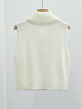 Women's High Collar Zip Vest