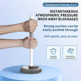 NNETM 4-in-1 Wall-Mounted Toilet Brush Set