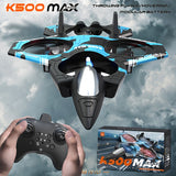 NNETM RC Airplane K500MAX 360° Rolls Altitude Hold with Lights
