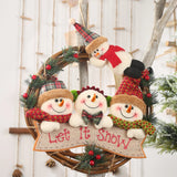 NNEOBA 29cm Christmas Wreath with Snowman