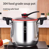 NNETM Non-Stick Stainless Steel Stew Pot Fast Seal