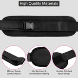 NNETM Weighted Waist Trainer Belt - Adjustable Resistance(Black)