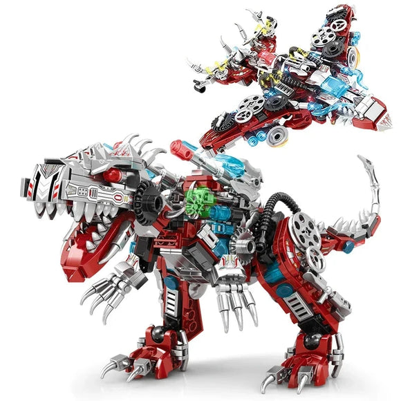 NNEOBA 2-in-1 Jurassic Indominus Rex Dinosaur Building Blocks Toy