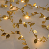 NNEOBA Golden Leaves String Fairy Lights - 2M 20LED