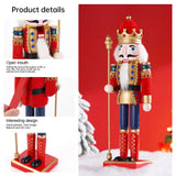 NNEOBA Hand-Painted Wooden Nutcracker Soldier Figurines (3PCS)