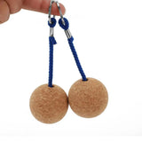NNEOBA Floating Cork Ball Keychain - 2Pcs