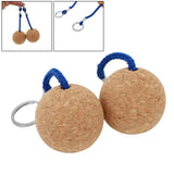NNEOBA Floating Cork Ball Keychain - 2Pcs