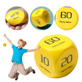NNEOBA 2Pcs Fitness Dice 6-Sided Workout Dice Yellow