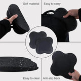 NNEOBA 2PCS Yoga Knee Pads Extra Cushioning Black