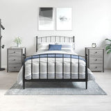 NNEVL Bedside Cabinets 2 pcs Grey Sonoma 40x36x60 cm Engineered Wood