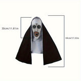 NNETM Nun Mask Horror Costume for Adults