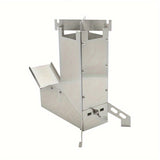 NNETM Rocket Outdoor L-Shaped Portable Wood Stove