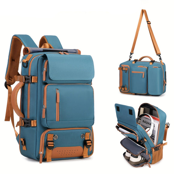 NNETM Men's Multifunctional Laptop Backpack with Shoe Compartment