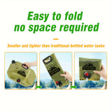 NNETM 2.11 Gallon Collapsible Portable Water Bag with Faucet