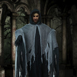NNETM Skeleton Halloween Cloak with Hood