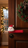 3pcs Santa Claus Doorknob Covers Red Christmas Decor