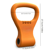 NNETM 1pc Fitness Adjustable Kettlebell Grip - Portable Weightlifting Handle(Orange)