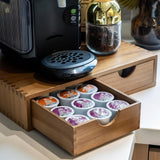 NNETM Wooden Storage Cabinet with Drawers Organizer for Kitchen
