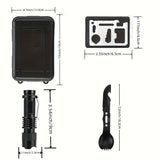 NNETM 14-in-1 Camping Survival Kit with Magnesium Rod