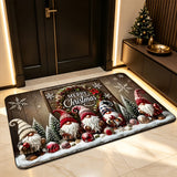 Santa Claus Christmas Doormat Non-Slip Machine-Washable