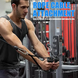 NNETM Ergonomic Tricep Rope Pulldown Attachment