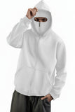 NNETM Plus Size Balaclava Zip Hoodie
